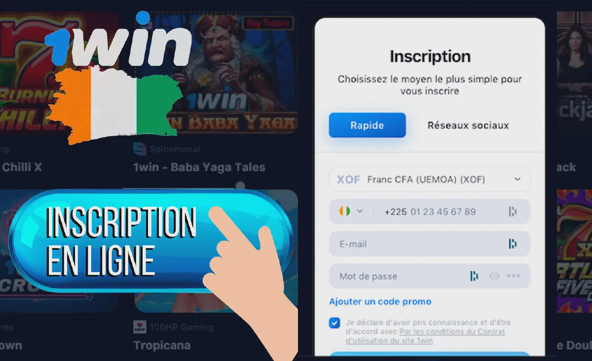 Comment créer un compte 1win